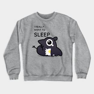 Sleepy crow Crewneck Sweatshirt